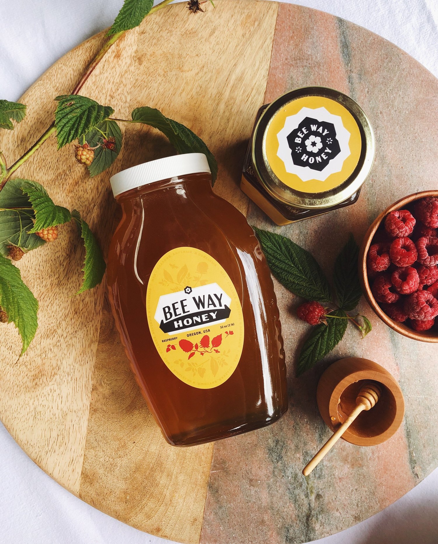 Berry Honey Jars Display