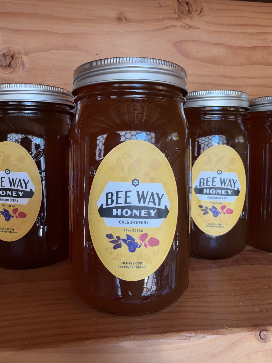 Raw Oregon Berry Honey 3 lb Jar